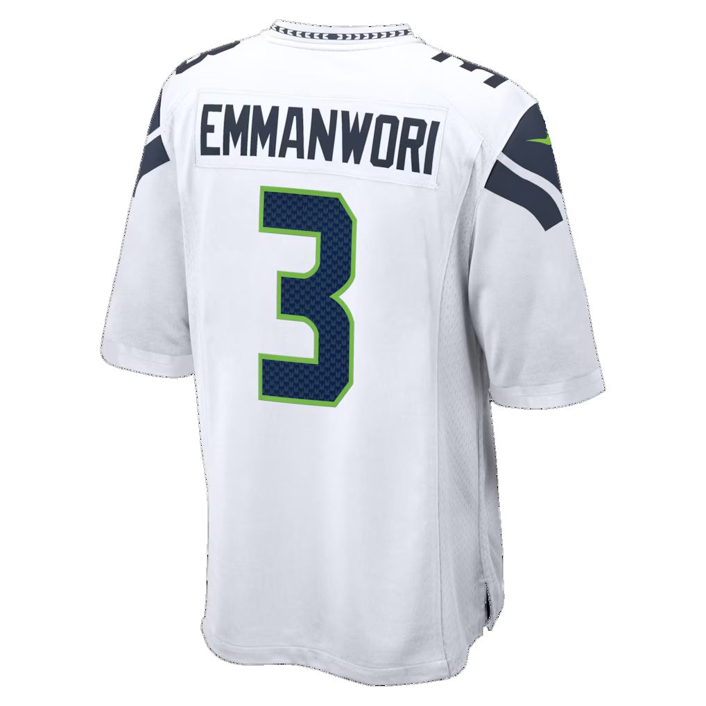 Kooe S.Seahawks #3 Nick Emmanwori Player White Home Game Football Jerseys