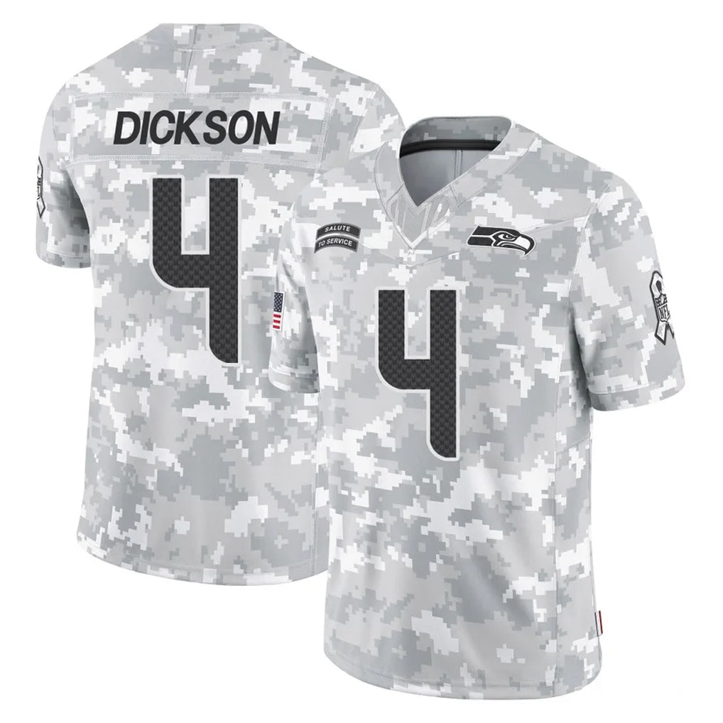 Kooe S.Seahawks #4 Michael Dickson Player Arctic Camo Limited Salute To Service Home Game Stitched Jerseys