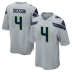 Kooe S.Seahawks #4 Michael Dickson Player Gray Home Game Stitched Jerseys