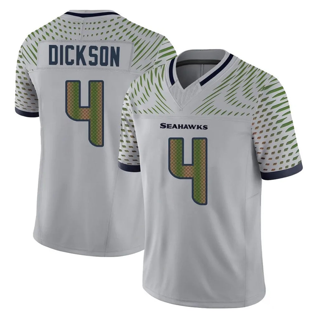 Kooe S.Seahawks #4 Michael Dickson Player Grey Limited 2025 Rivalries Collection Home Game Stitched Jerseys