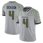 Kooe S.Seahawks #4 Michael Dickson Player Grey Limited 2025 Rivalries Collection Home Game Stitched Jerseys