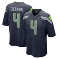 Kooe S.Seahawks #4 Michael Dickson Player Navy Home Game Stitched Jerseys