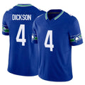 Kooe S.Seahawks #4 Michael Dickson Player Royal Limited Throwback Vapor F.U.S.E. Home Game Stitched Jerseys