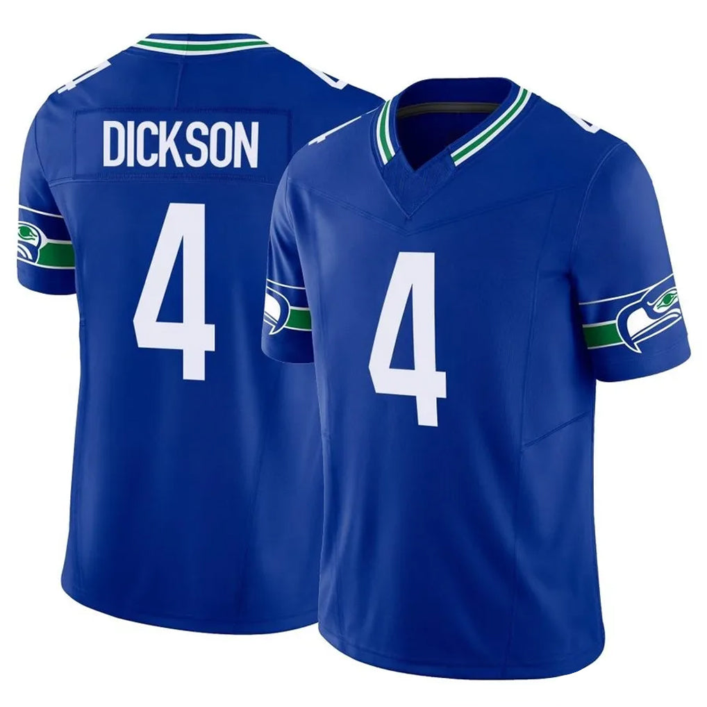 Kooe S.Seahawks #4 Michael Dickson Player Royal Limited Throwback Vapor F.U.S.E. Home Game Stitched Jerseys