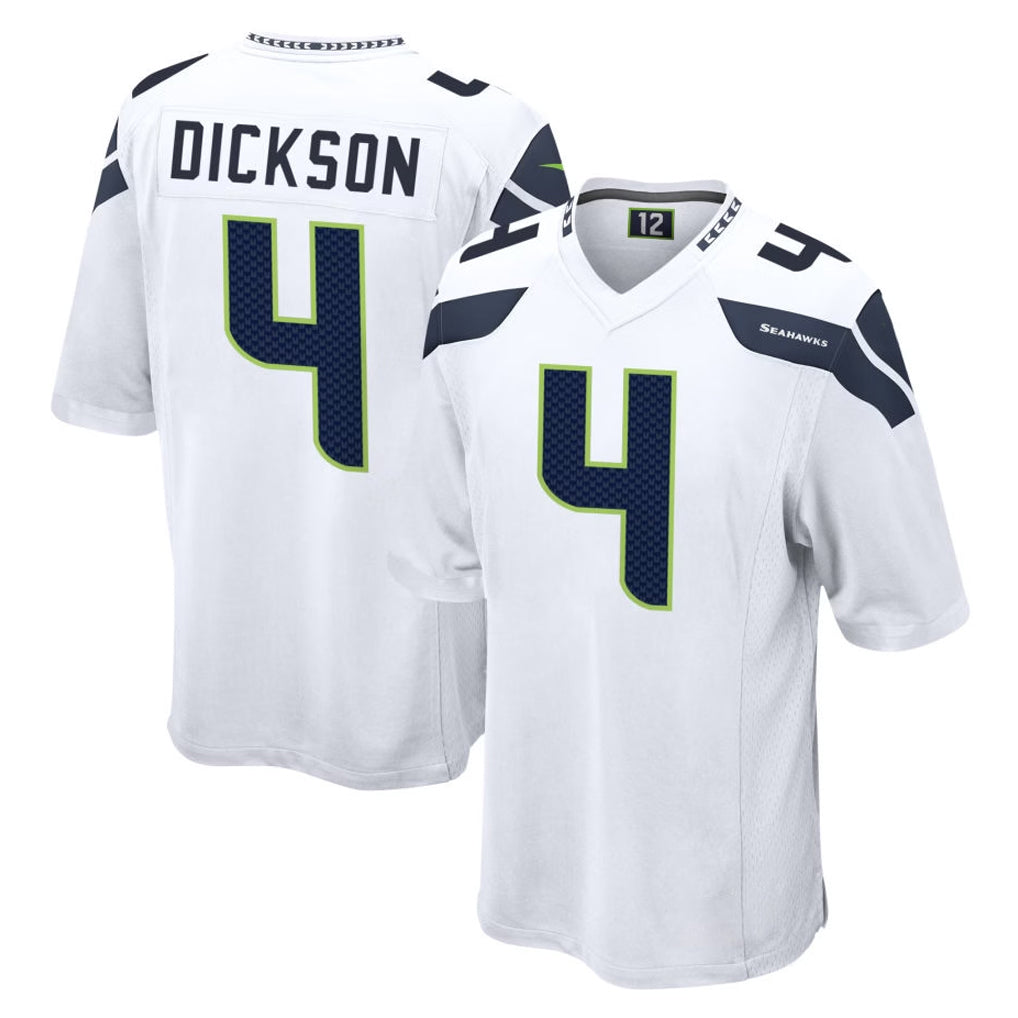 Kooe S.Seahawks #4 Michael Dickson Player White Home Game Stitched Jerseys