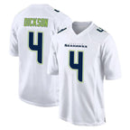 Kooe S.Seahawks #4 Michael Dickson Player White Tundra Fashion Home Game Stitched Jerseys