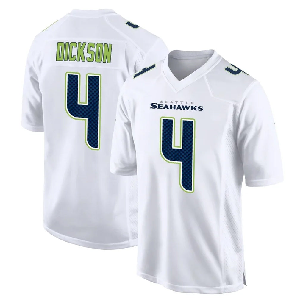 Kooe S.Seahawks #4 Michael Dickson Player White Tundra Fashion Home Game Stitched Jerseys