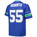 Kooe S.Seahawks #55 Brian Bosworth Mitchell & Ness Royal Big & Tall 1987 Legacy Retired Player Stitched Puhic Jersey