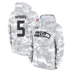 Kooe S.Seahawks #5 Jason Myers Player Arctic Camo Limited Salute to Service Pullover Hoodies Game Stitched Jerseys