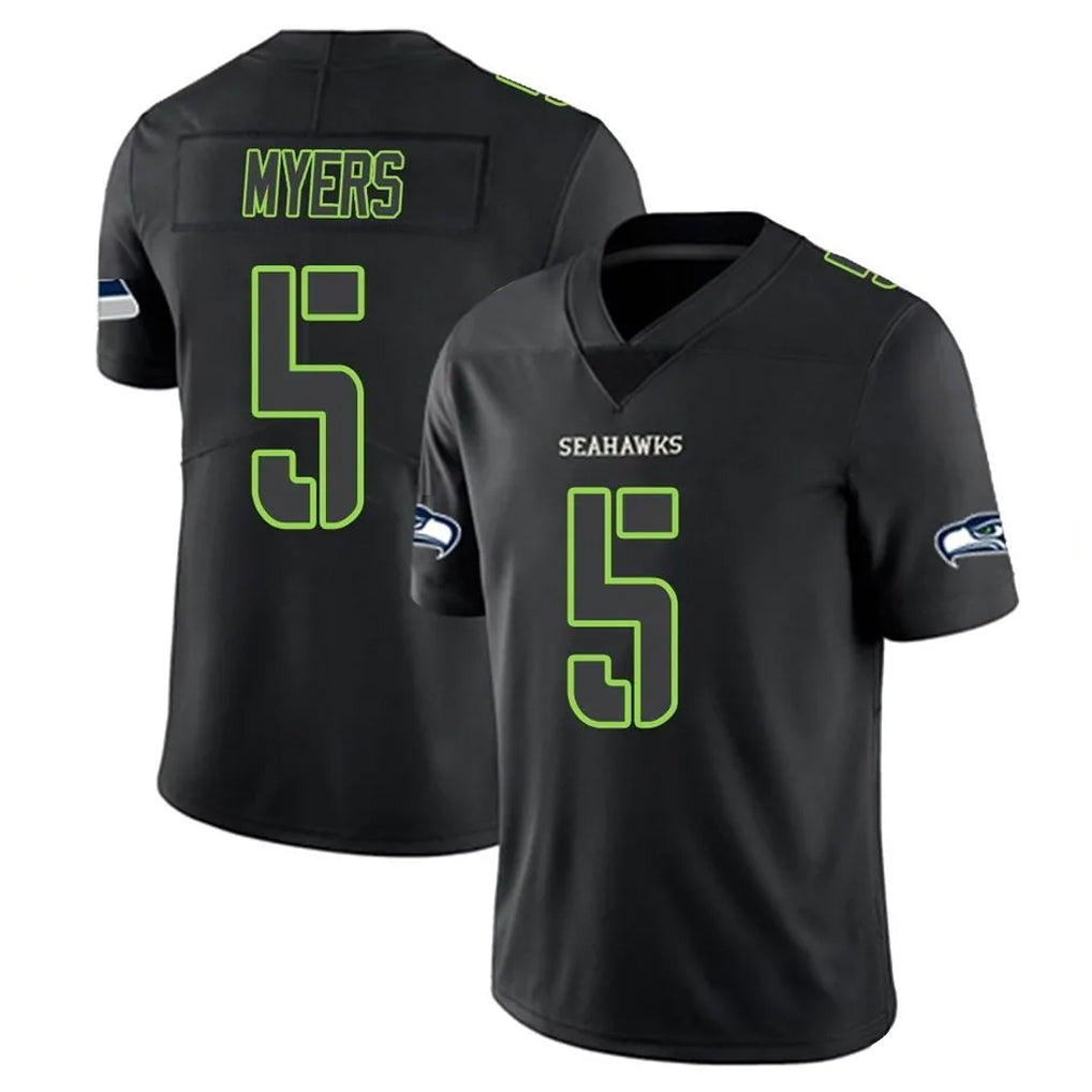 Kooe S.Seahawks #5 Jason Myers Player Black Impact Limited Home Game Stitched Jerseys