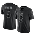 Kooe S.Seahawks #5 Jason Myers Player Black Limited Reflective Home Game Stitched Jerseys