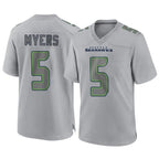Kooe S.Seahawks #5 Jason Myers Player Gray Atmosphere Fashion Home Game Stitched Jerseys