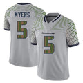 Kooe S.Seahawks #5 Jason Myers Player Grey Limited 2025 Rivalries Collection Home Game Stitched Jerseys