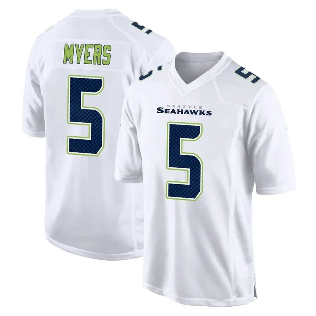 Kooe S.Seahawks #5 Jason Myers Player White Tundra Fashion Home Game Stitched Jerseys