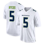 Kooe S.Seahawks #5 Jason Myers Player White Tundra Fashion Home Game Stitched Jerseys