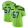 Kooe S.Seahawks #67 Charles Cross Player Green Limited Color Rush Home Game Stitched Jerseys