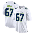 Kooe S.Seahawks #67 Charles Cross Player White Tundra Fashion Home Game Stitched Jerseys