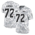 Kooe S.Seahawks #72 Abraham Lucas Player Arctic Camo Limited Salute To Service Home Game Stitched Jerseys