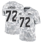 Kooe S.Seahawks #72 Abraham Lucas Player Arctic Camo Limited Salute To Service Home Game Stitched Jerseys