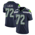 Kooe S.Seahawks #72 Abraham Lucas Player Navy Limited Vapor Untouchable Home Game Stitched Jerseys