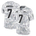 Kooe S.Seahawks #7 Uchenna Nwosu Player Arctic Camo Limited Salute To Service Home Game Stitched Jerseys