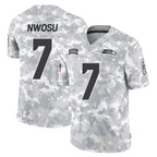 Kooe S.Seahawks #7 Uchenna Nwosu Player Arctic Camo Limited Salute To Service Home Game Stitched Jerseys