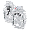 Kooe S.Seahawks #7 Uchenna Nwosu Player Arctic Camo Limited Salute to Service Pullover Hoodies Game Stitched Jerseys