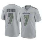 Kooe S.Seahawks #7 Uchenna Nwosu Player Gray Atmosphere Fashion Home Game Stitched Jerseys