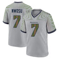 Kooe S.Seahawks #7 Uchenna Nwosu Player Grey 2025 Rivalries Collection Home Game Stitched Jerseys