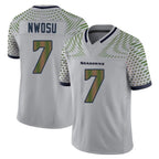 Kooe S.Seahawks #7 Uchenna Nwosu Player Grey Limited 2025 Rivalries Collection Home Game Stitched Jerseys