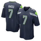 Kooe S.Seahawks #7 Uchenna Nwosu Player Navy Home Game Stitched Jerseys