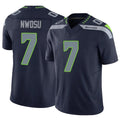 Kooe S.Seahawks #7 Uchenna Nwosu Player Navy Limited Vapor F.U.S.E. Home Game Stitched Jerseys
