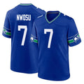 Kooe S.Seahawks #7 Uchenna Nwosu Player Royal Throwback Home Game Stitched Jerseys