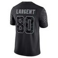 Kooe S.Seahawks #80 Steve Largent Player Black RFLCTV Limited Stitched Jerseys