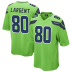 Kooe S.Seahawks #80 Steve Largent Player Green Game Stitched Jerseys
