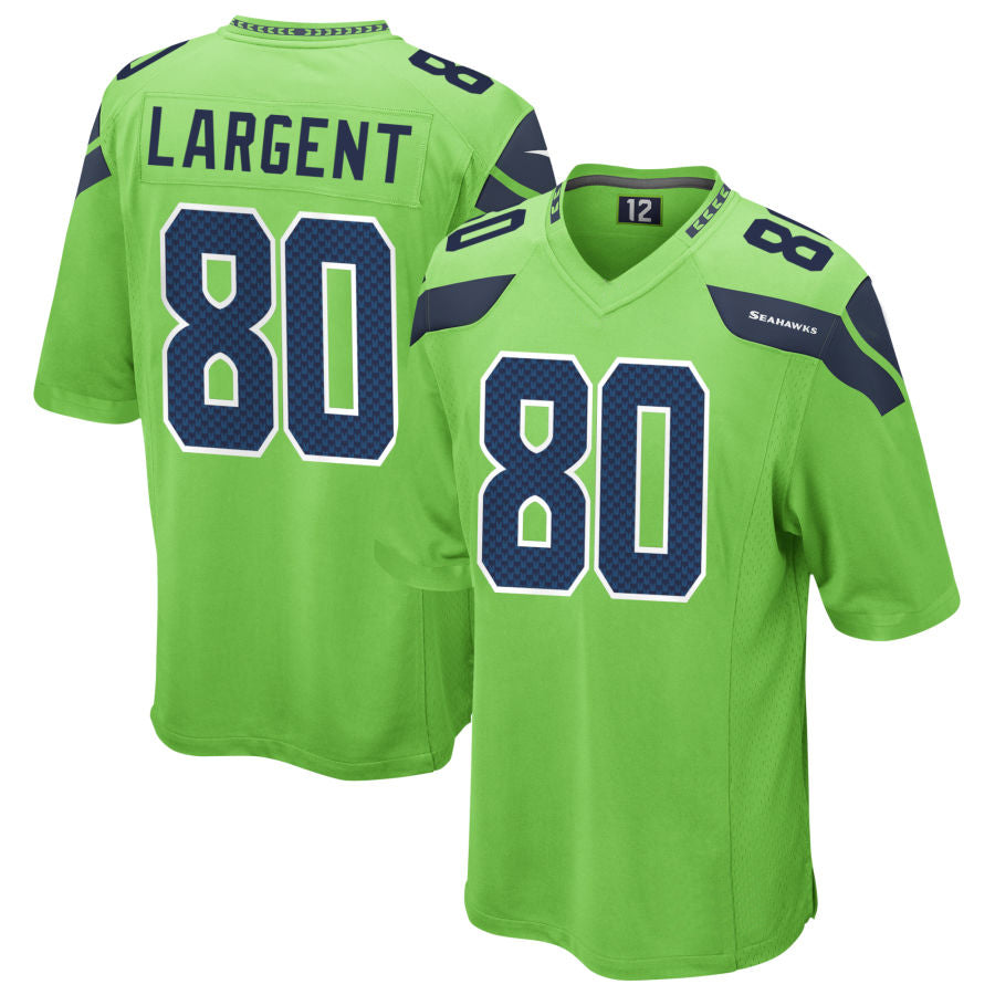 Kooe S.Seahawks #80 Steve Largent Player Green Game Stitched Jerseys