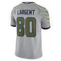 Kooe S.Seahawks #80 Steve Largent Player Wolf Gray Rivalries Collection Limited Stitched Jerseys