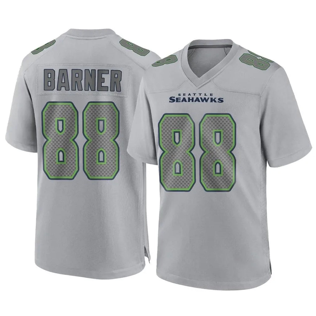 Kooe S.Seahawks #88 AJ Barner Player Gray Atmosphere Fashion Home Game Stitched Jerseys