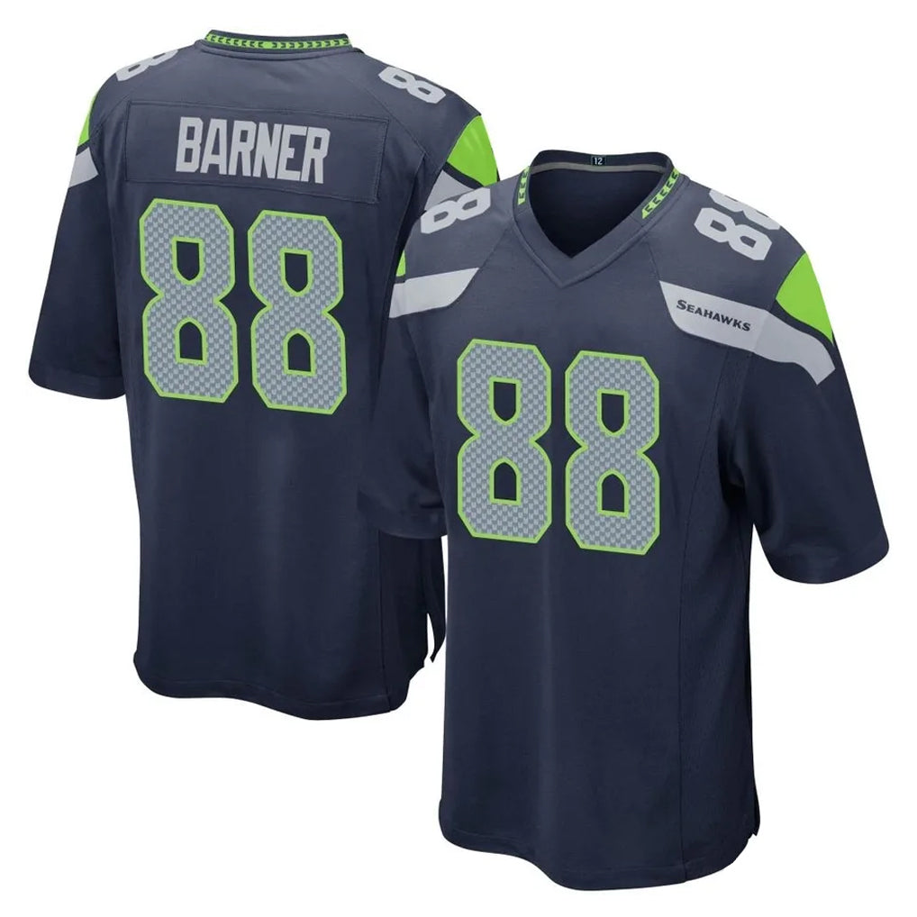 Kooe S.Seahawks #88 AJ Barner Player Navy Home Game Stitched Jerseys