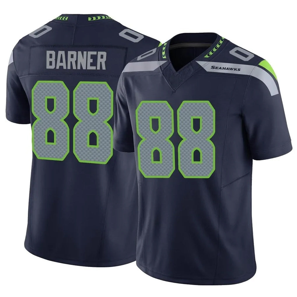 Kooe S.Seahawks #88 AJ Barner Player Navy Limited Vapor F.U.S.E. Home Game Stitched Jerseys