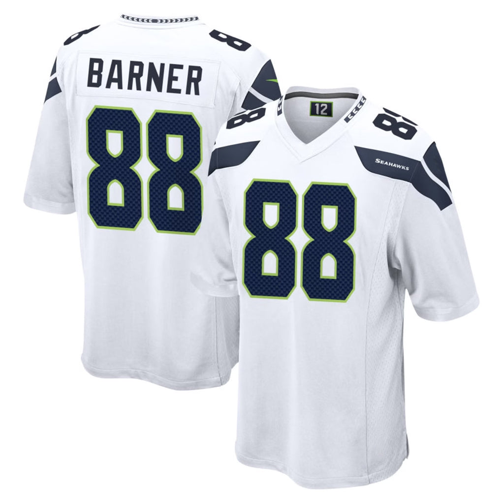 Kooe S.Seahawks #88 AJ Barner Player White Home Game Stitched Jerseys