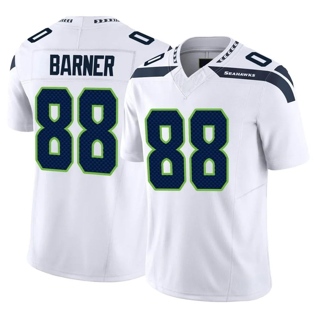 Kooe S.Seahawks #88 AJ Barner Player White Limited Vapor F.U.S.E. Home Game Stitched Jerseys