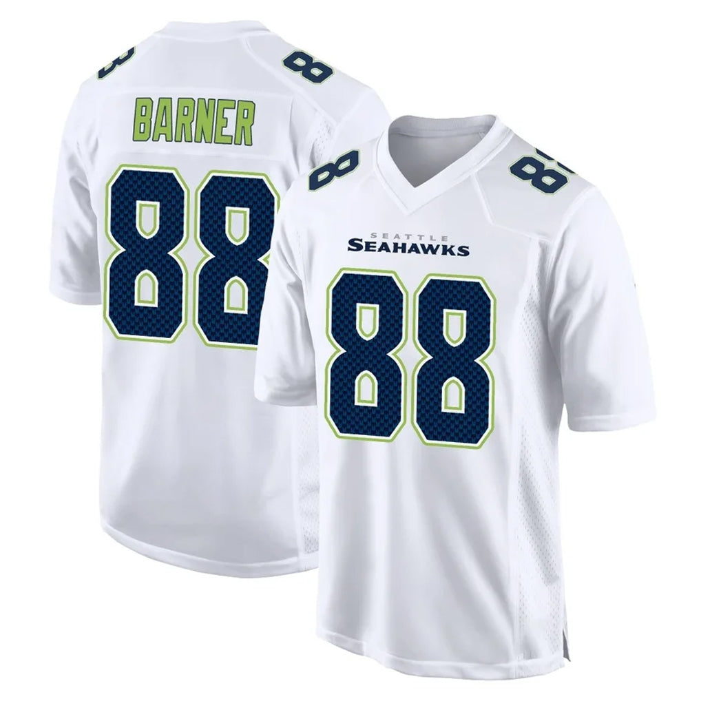 Kooe S.Seahawks #88 AJ Barner Player White Tundra Fashion Home Game Stitched Jerseys