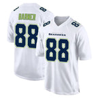 Kooe S.Seahawks #88 AJ Barner Player White Tundra Fashion Home Game Stitched Jerseys