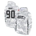 Kooe S.Seahawks #90 Jarran Reed Player Arctic Camo Limited Salute to Service Pullover Hoodies Game Stitched Jerseys