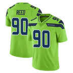 Kooe S.Seahawks #90 Jarran Reed Player Green Limited Color Rush Home Game Stitched Jerseys
