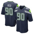 Kooe S.Seahawks #90 Jarran Reed Player Navy Home Game Stitched Jerseys