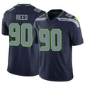 Kooe S.Seahawks #90 Jarran Reed Player Navy Limited Vapor F.U.S.E. Home Game Stitched Jerseys