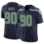 Kooe S.Seahawks #90 Jarran Reed Player Navy Limited Vapor F.U.S.E. Home Game Stitched Jerseys