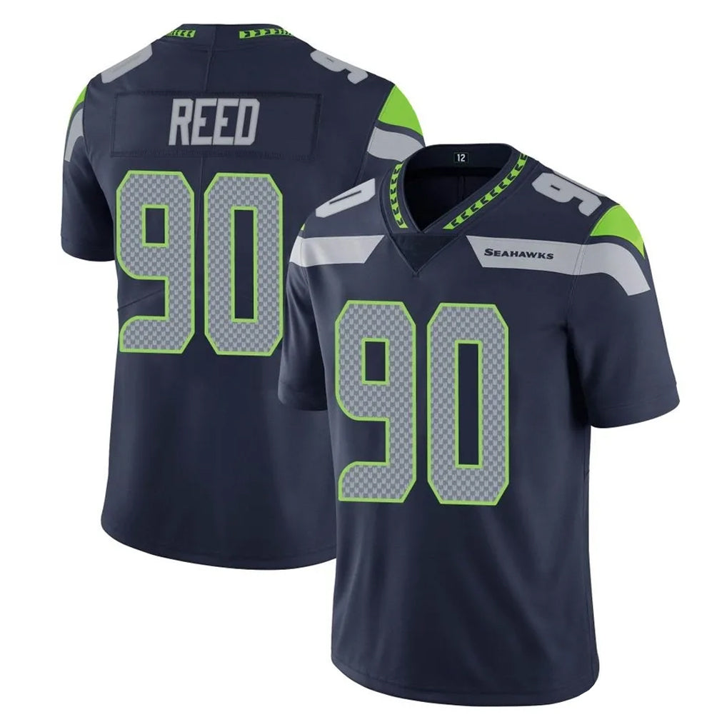 Kooe S.Seahawks #90 Jarran Reed Player Navy Limited Vapor Untouchable Home Game Stitched Jerseys